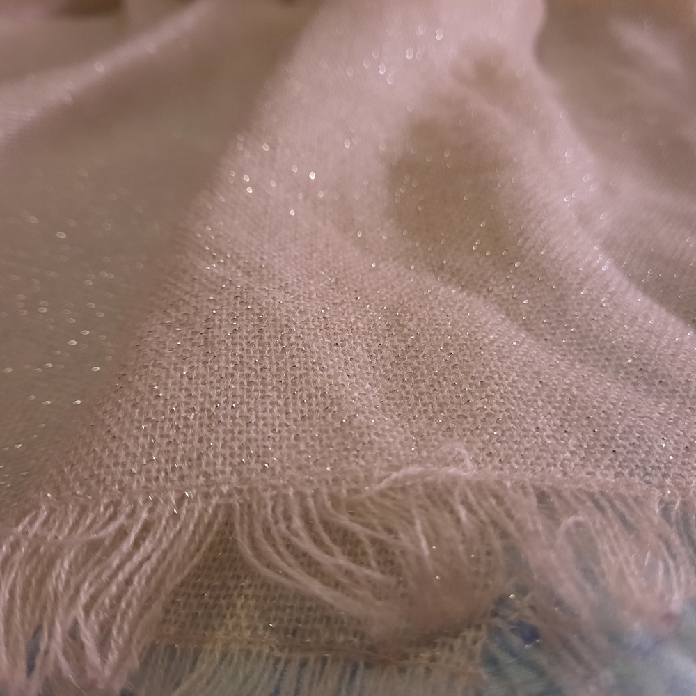 Beige sparkle shawl/scarf